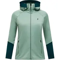 Peak Performance Women's Rider Essentials Zip Hood Giacca in pile Donna (M, turchese)