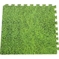 Markenlos Tappetino protettivo per piscina - 50x50x0,8 cm - Effetto erba - Contenuto HTML richiesto Piastrelle per piscina