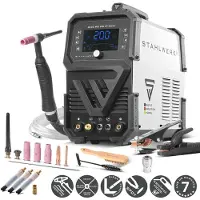 Stahlwerk saldatrice ad arco schermata da gas 3 in 1 Combi AC/DC TIG 200 ST Digital - TIG e MMA fino a 200 A, modalità clean per la pulizia elettrochimica