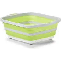 OEM Plastica pieghevole 2 in 1, grigio chiaro/verde - 40 x 318 x 33/143 cm - Tagliere multifunzione - Set da campeggio