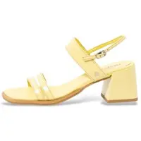 Art per donna. 1201011G9003_024 Sandali in pelle Verona 2010 gialli (41), 5 a 8cm, Fibbia, Casual, Giallo, Classico