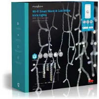 Nedis Luci di Natale SmartLife | Ice Tap | Wi-Fi | Bianco caldo o freddo | 400 LED | 8,00 m | Android / IOS