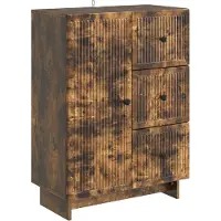 vidaXL Credenza in rovere affumicato 66 x 34,5 x 90 cm in materiale derivato dal legno