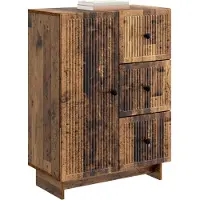 vidaXL Credenza in legno riciclato 66 x 34,5 x 90 cm in materiale composito