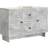 vidaXL Credenza grigio cemento 89 x 34,5 x 60 cm in materiale derivato dal legno