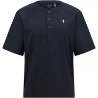Peak Performance Trail Snap Henley S/S Maglietta da ciclismo Uomo (M, blu)