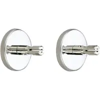 Delabie Rosette di fissaggio per bastoni per tende D20mm, 2 pezzi