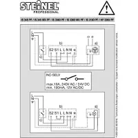 Steinel Rilevatore di movimento a infrarossi passivi, montaggio a superficie, IP54, portata 180° max: r = 20 m (628 m²) 010508