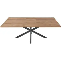 Meublorama Tavolo estensibile KALVANO – 160 a 200 cm – Rovere scuro – Piano 40 mm – Design contemporaneo