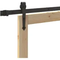 vidaXL Porta scorrevole ORKDAL, 73,5 x 198,5 cm, in legno massello di pino e vetro