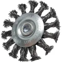 Ks Tools Spazzola rotonda in filo d'acciaio 0,5 mm Ø 75 mm - 340.0039