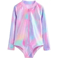 Next Costume intero acqua / giallo / lavanda / rosa chiaro