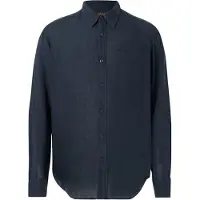 BOSS per uomo. 50567579 Camicia Relegant taglia 6 blu navy (L), Casual, Lino, Manica lunga