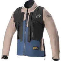 Alpinestars Giacca Techdura Falcon Brown Night Navy, Taglia: XXL
