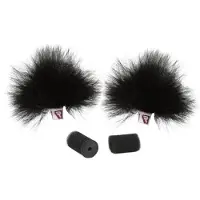 Rycote Coppia di Ristretto Lavalier Windjammer neri