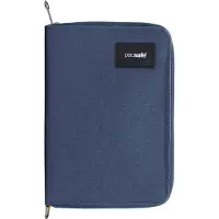 Pacsafe RFIDsafe Compact Travel Organizer Portafogli (16,3 x 11,5 x 2 cm, blu)