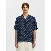 Selected Camicia A Maniche Corte Uomini Blu S