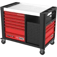Ks Tools PERFORMANCEplus P35 NERO/ROT Carrello da officina con 12 cassetti - 873.5008