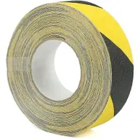 Heskins Nastro di segnalazione antiscivolo 100 mm/18,3 m nero/giallo