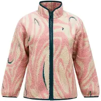 Peak Performance - Pile sherpa con zip - W Graphic Pile Jacket Topo Swirl per Donne - Taglia M - Rosa