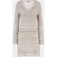 Guess Marciano GUESS Eco Nellie Vn Ls Dress S Silver Lurex Taglia: XL | Abiti Mini Outlet | Donna | Grigio