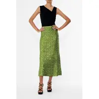 French Connection Elena Sequin Midi Skirt Winter Olive Green Taglia: XS | Minigonne Outlet | Donna | Verde