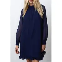 French Connection Emina Chiffon Dress Celestial Blue Taglia: XL | Abiti Mini Outlet | Donna | Blu