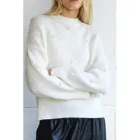 French Connection Mersai Jumper Porcelain Cream Taglia: S | Maglioni a maglia Outlet | Donna | Bianco