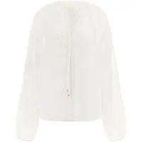Guess Marciano GUESS Eco Ls Danièle Embro Top Pure White Taglia: XS | Maglie a manica lunga Outlet | Donna | Bianco
