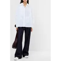 French Connection Cambria Cotton Embellished Shi Linen White Taglia: XS | Magliette intime Outlet | Donna | Bianco