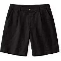 Mazine Women's Linen Bermuda Pantaloncini Donna (XS, nero)