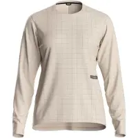 Ortovox Women's Sequence Trail Jersey L/S Maglietta da ciclismo Donna (S, beige)