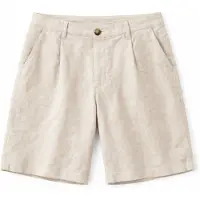 Mazine Women's Linen Bermuda Pantaloncini Donna (XS, beige)