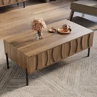 OEM Tavolo rotondo in legno 105x55x41 cm in stile retrò