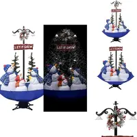 vidaXL Albero di Natale con neve e ombrello blu 170 cm in PVC - Alberi di Natale