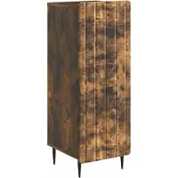 vidaXL Credenza laterale in legno impiallacciato effetto noce, 34,5 x 33 x 92 cm
