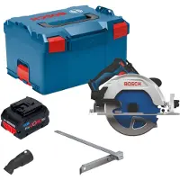 Bosch Sega circolare a batteria GKS 18V-68-2 18 V 190 mm Brushless + 1 batteria ProCORE da 8,0 Ah + L-Boxx - senza caricabatterie