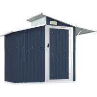 Syfax Capanno da Giardino Antracite 270x130x208,5 cm Acciaio Zincato