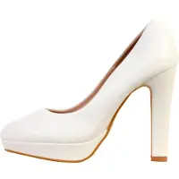 Super Mode Décolleté 'Pumps mit Absatz von LBS' bianco