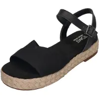 Toms Women's Abby Sandali Donna (38, nero/beige)