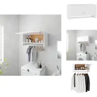 vidaXL Armadio bianco 70x32,5x35 cm Materiale a base di legno - Armadi