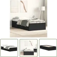 The Living Store struttura letto nera 90x190 cm