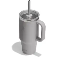 Hydroflask Travel Tumbler Clear Lid Bicchiere isolante (946 ml, grigio)
