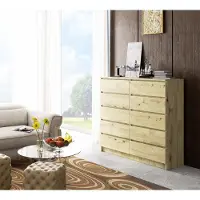 RAUMHIRSCH FURNITURE Credenza alta 138 cm con 10 cassetti; credenza, mobile da sala da pranzo, alta 121 cm