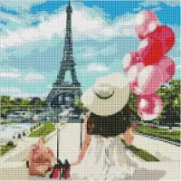 Ideyka Mosaico diamantato Passeggiata per le strade della città 40x40 cm