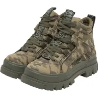 Buffalo Stivaletto stringato 'Aspha' verde / cachi / oliva