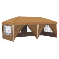 vidaXL Tenda da festa pieghevole 575 x 288 x 245 cm Beige