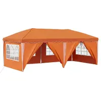 vidaXL Tenda da festa pop-up 575 x 288 x 245 cm Arancione