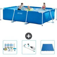 Intex Piscina fuori terra rettangolare - 300x200x75 cm - 4 pezzi - Modello S40217