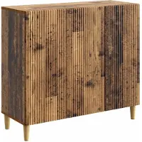 vidaXL Credenza in legno riciclato 89 x 34,5 x 80 cm in materiale derivato dal legno